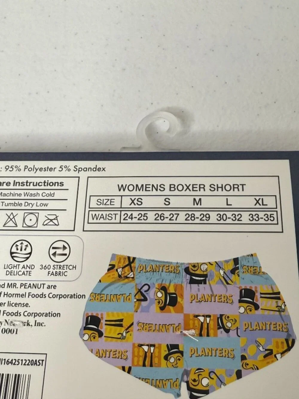 Planters Mr Peanut Boxer Shorts Womens Medium Novelty Lounge Shorts